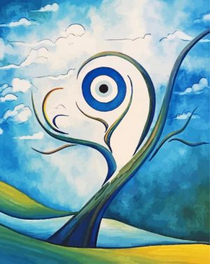 Aesthetic Greek Evil Eye paint by numbers