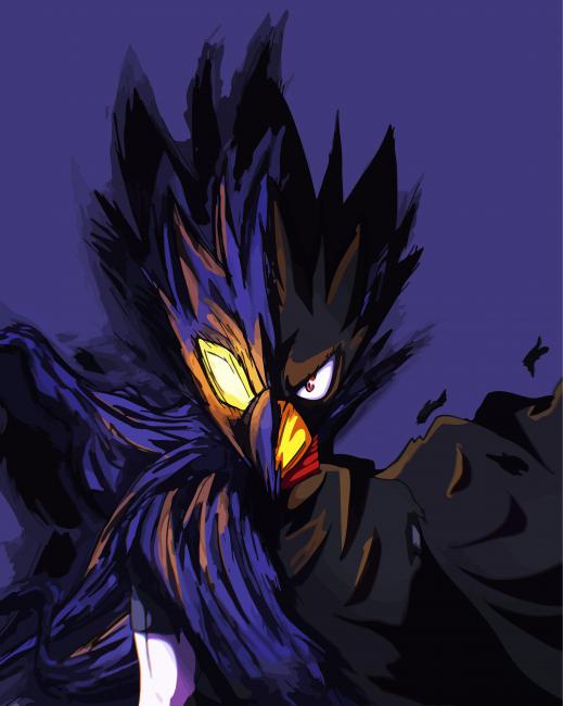 Aesthetic Tokoyami paint by numbers