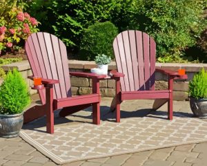 Aesthetic Aderondack Chairs paint by numbers