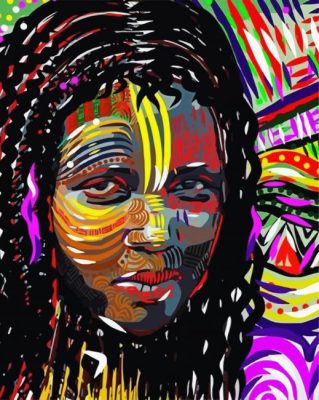 Jamaican Artistic Woman paint by numbers