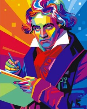 Beethoven Pop Art Paint by numbers