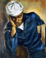 Black Navy Sailor paint by numbers