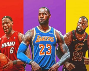 LeBron Raymone James Sr paint by number