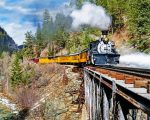 Durango Silverton Train Railway paint by numbers