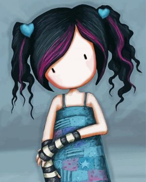Emo Gorjuss Girl paint by numbers