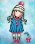 Gorjuss Girl And Flowers paint by numbers