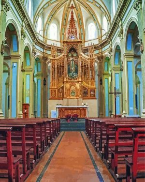 inside the faith chapel church paint by numbers