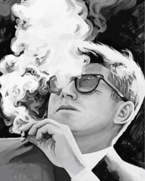 John F Kennedy paint by numbers