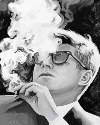 John F Kennedy paint by numbers