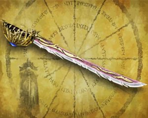 legendary weapon Cutlass paint by numbers