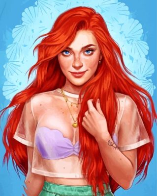 modern ariel art paint by number