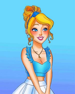 modern cinderella art paint by number
