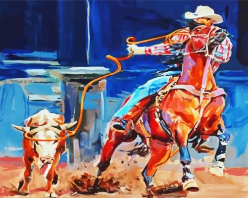 Bull Rider paint by numbers
