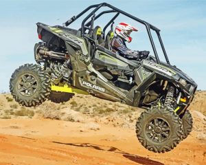 side by side polaris in the desert paint by numbers
