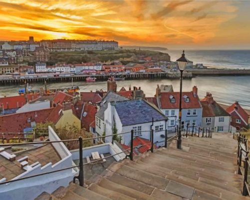 Whitby Abbey paint by numbers