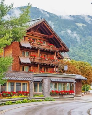 vorarlberg Buildings paint by number
