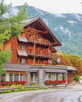 vorarlberg Buildings paint by number