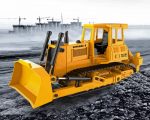 Monochrome Yellow Dozer Paint By NumbersPaint By Numbers
