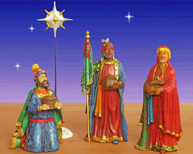 Three Kings paint by number