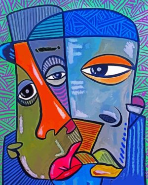 African Abstract People Faces paint by numbers paint by numbers