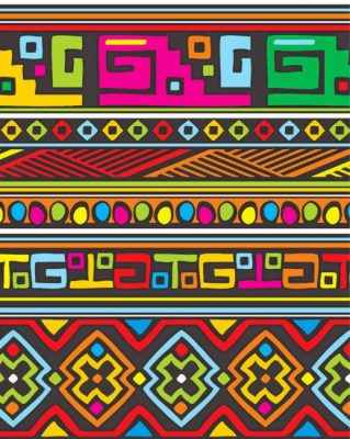 African Abstract Tribal paint by numbers