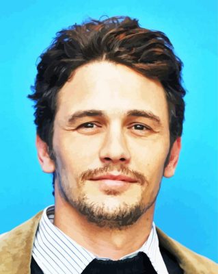 American Actor James Franco paint by numbers