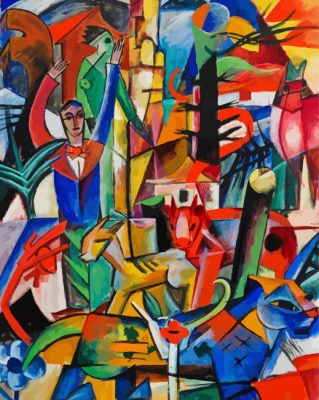 Bucolic Landscape Campendonk paint by numbers