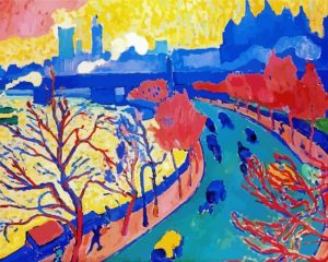 Charing Cross Bridge Derain paint by numbers