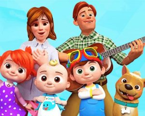 Cocomelon Family paint by numbers