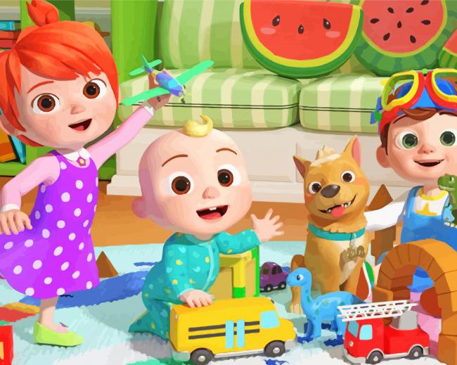 Cocomelon paint by numbers