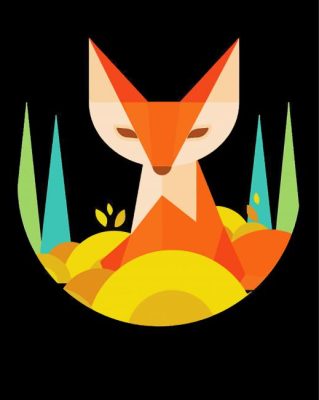 Aesthetic Fox paint by numbers