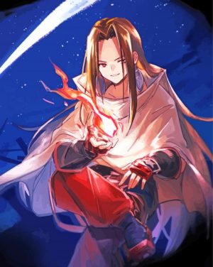 Hao Asakura Shaman King paint by numbers