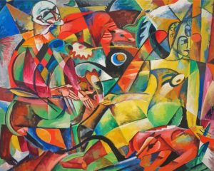 Harlequin And Columbine Campendonk paint by numbers