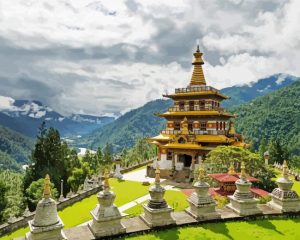 Paro Taktsang Bhutan paint by numbers