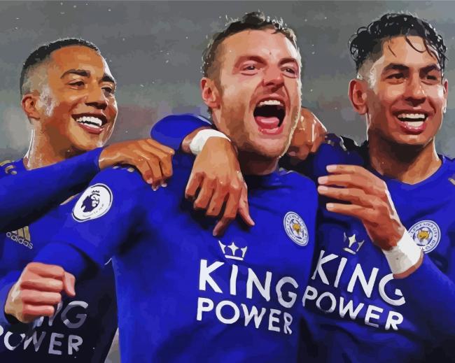 Leicester City Players paint by numbers