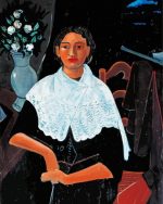 Madame Derain In A White Shawl paint by numbers