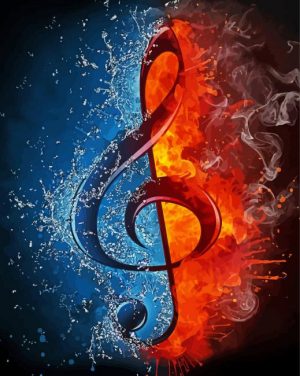 Musical Symbol paint by numbers
