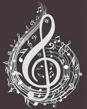 Musical Symbols paint by numbers
