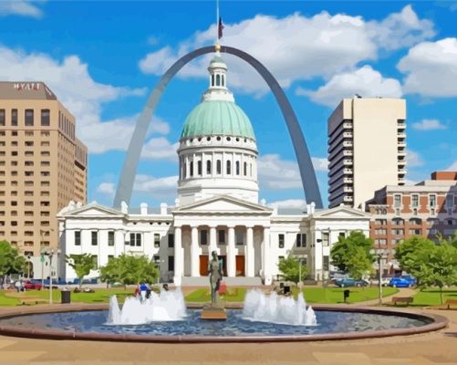 Old Courthouse paint by numbers