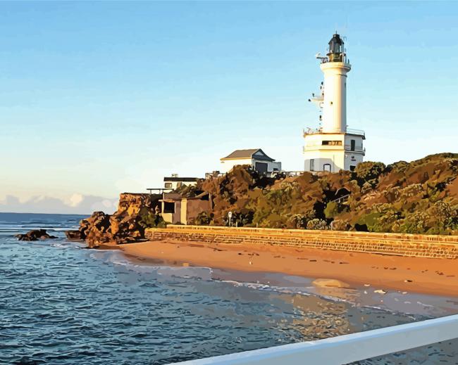 Point Lonsdale Lighthouse paint by numbers