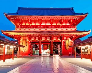Senso Ji Tokyo paint by numbers
