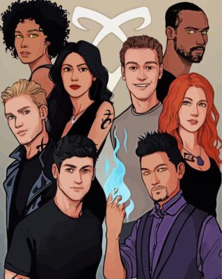 Shadowhunters Art paint by numbers