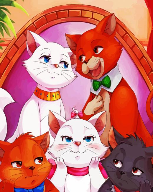 The Aristocats Art paint by numbers