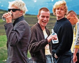 Trainspotting Movie Characters paint by numbers paint by numbers