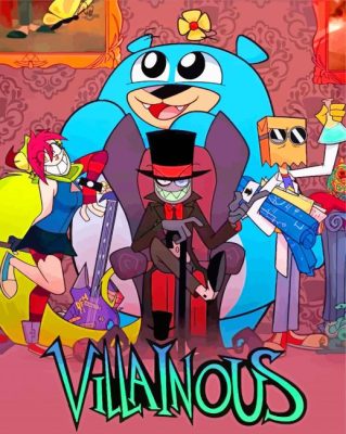 Villainous Poster paint by numbers 