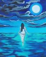 Woman by The Ocean paint by number