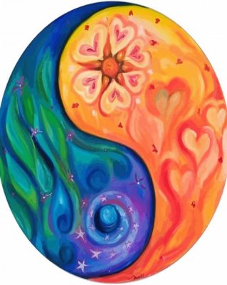 Yin Yang Mandala paint by numbers