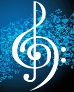 Aesthetic Musical Symbols paint by numbers