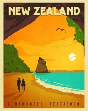 New Zealand Couple paint by numbers
