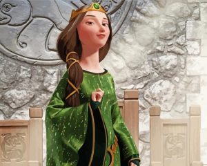 Beautiful Queen Elinor paint by numbers